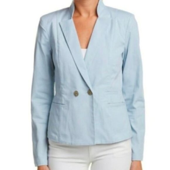 CABI Jacket #725 Call It A Day Wedgwood Powder Blue Career Casual Size 6 - Picture 1 of 9
